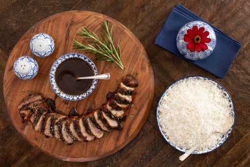 Fig & Balsamic Glazed Pork Tenderloin