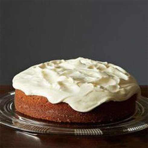 Olive Oil Cake with Mascarpone Frosting