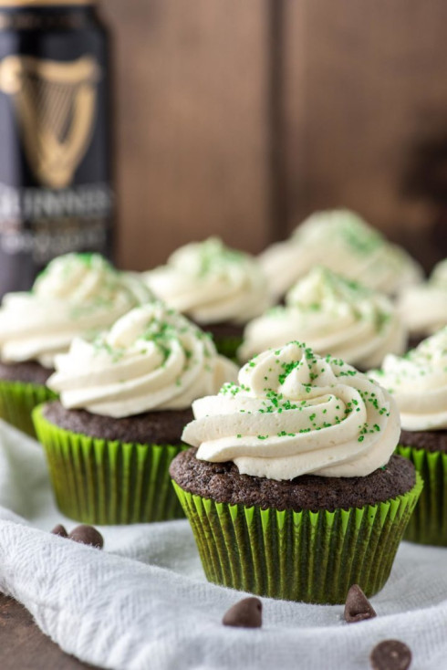 Irish Slammer Cupcakes 