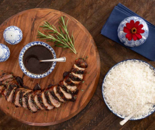 Fig & Balsamic Glazed Pork Tenderloin