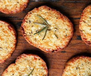 Parmesan Rosemary Icebox Crackers