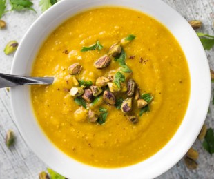 Pumpkin Pistachio Soup