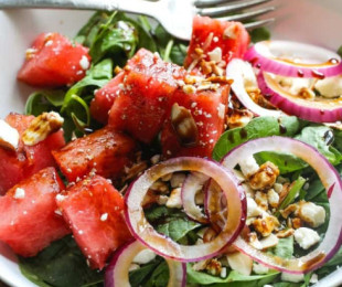 Balsamic Watermelon Feta Salad